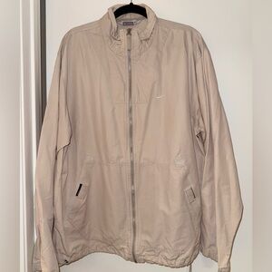 Nike Track Jacket Full Zip Sportswear Logo Vintage Khaki - L
